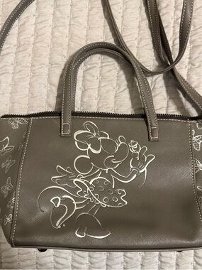 Disney Parks Small Shoulder Bag with White Minnie Sketch